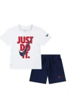 Nike Kids'  Just Do It T-shirt & Shorts Set In Midnight Navy