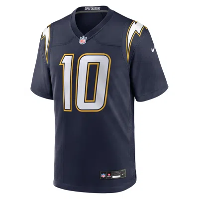 Nike Justin Herbert Navy Los Angeles Chargers Alternate Super Chargers Game Player Jersey In Blue