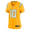 Nike Justin Herbert Gold Los Angeles Chargers Alternate Charger Power Legend Player Performance Top In Yellow