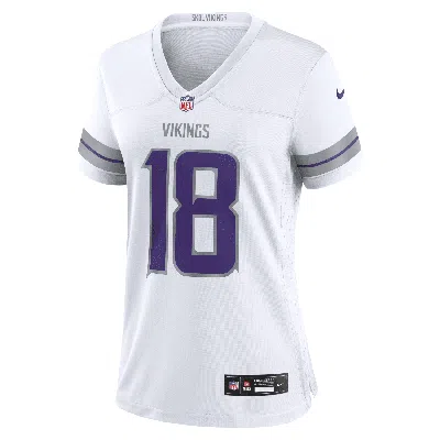 Nike Justin Jefferson White Minnesota Vikings Alternate Game Player Jersey In White