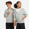 Nike Club Big Kid Unisex Long Sleeve Fleece Zipper Active Hoodie In Gray
