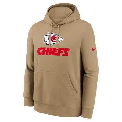 Nike Kansas City Chiefs Best Season Rewind Club  Men's Nfl Pullover Hoodie In Neutral
