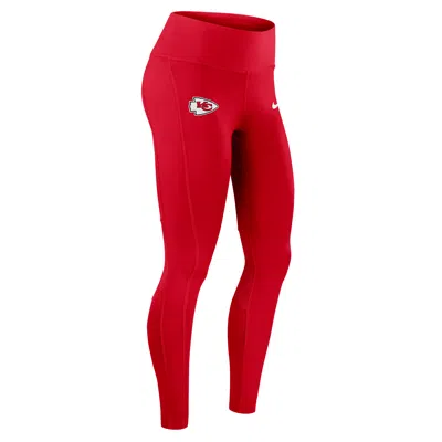Nike Kansas City Chiefs Epic Fast  Women's Dri-fit Nfl Leggings In Red