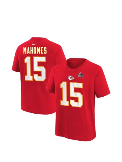 Nike Kids' Kansas City Chiefs Patrick Mahomes Cotton T-shirt In Red