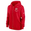 Nike Kansas City Chiefs Phoenix Rewind  Women's Nfl Full-zip Hoodie In Red