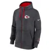 Nike Kansas City Chiefs Playbook Page Club  Men's Nfl Full-zip Hoodie In Gray