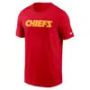 Nike Red Kansas City Chiefs Primetime Wordmark Essential T-shirt