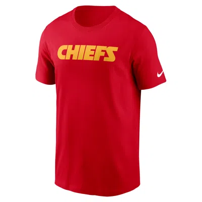 NIKE KANSAS CITY CHIEFS PRIMETIME WORDMARK ESSENTIAL  MEN'S NFL T-SHIRT,1015859966