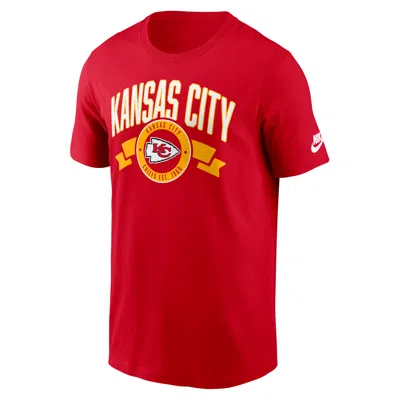 NIKE KANSAS CITY CHIEFS REWIND FRONT AND BACK HIT ESSENTIAL  MEN'S NFL T-SHIRT,1015884844