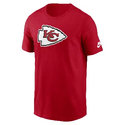 Nike Kansas City Chiefs Rewind Logo Essential  Men's Nfl T-shirt In Red