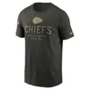 Nike Kansas City Chiefs Salute To Service Sideline Primary Edge  Men's Dri-fit Nfl T-shirt In Green