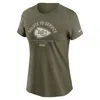 Nike Kansas City Chiefs Salute To Service Sideline  Women's Nfl T-shirt In Green