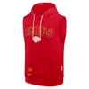Nike Kansas City Chiefs Sideline  Men's Dri-fit Nfl Sleeveless Pullover Hoodie