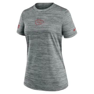 Nike Kansas City Chiefs Sideline Team Issue Velocity  Women's Dri-fit Nfl T-shirt