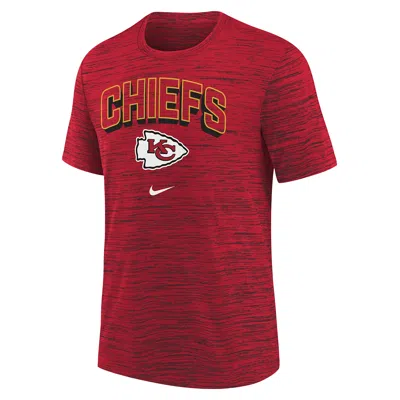 Nike Kansas City Chiefs Sideline Velocity Big Kidsâ  Dri-fit Nfl T-shirt In Red