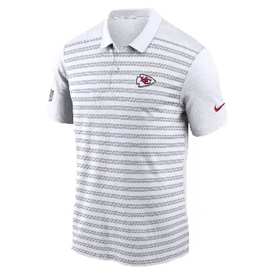 Nike Kansas City Chiefs Sideline Victory  Men's Dri-fit Nfl Polo In White