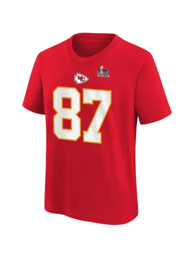 Nike Kids' Kansas City Chiefs Travis Kelce Cotton T-shirt In Red