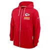 Nike Red Kansas City Chiefs Sideline Standard Issue Utility Player Dri-fit Full-zip Hoodie In Red