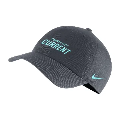 Nike Kansas City Current Heritage86  Unisex Nwsl Soccer Cap In Gray