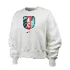 Nike Kansas City Current Phoenix Fleece  Women's Nwsl Crew-neck Sweatshirt In White