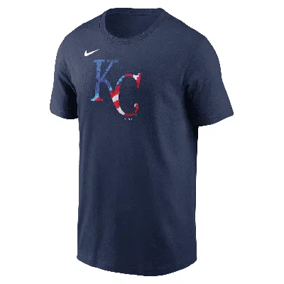 Nike Kansas City Royals Americana  Men's Mlb T-shirt In Blue