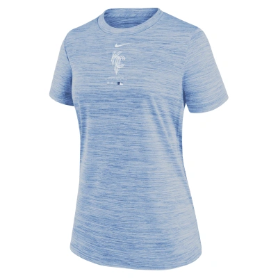 Nike Kansas City Royals Authentic Collection City Connect Practice Velocity  Women's Dri-fit Mlb T-shirt In Blue