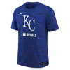 Nike Kansas City Royals Authentic Collection Velocity Big Kidsâ  Dri-fit Mlb T-shirt In Blue