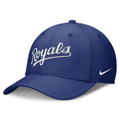Nike Kansas City Royals Primetime Swoosh  Men's Dri-fit Mlb Hat In Blue