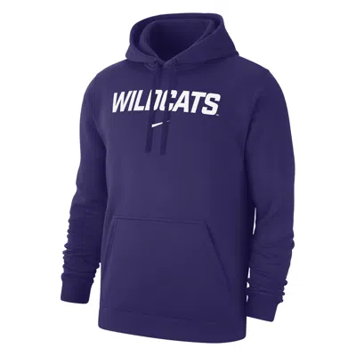 Nike Kansas State Club Fleece  Men's College Pullover Hoodie In Purple