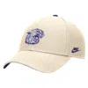 Nike Kansas State Rise  Unisex College Adjustable Cap In White