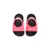 Nike Kawa Baby/toddler Slides In Digital Pink,black,white