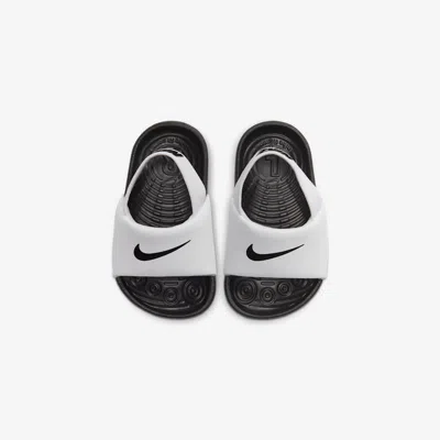 Nike Kawa Baby/toddler Slides In White,black,white,black