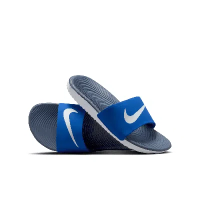 Nike Babies' Kawa Big Kids' Slides In Blue