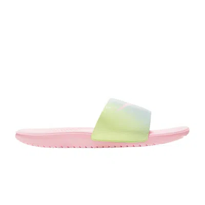 Pre-owned Nike Kawa Gs Slide 'arctic Punch Light Armory Blue' | Pink | Kid's Size 13