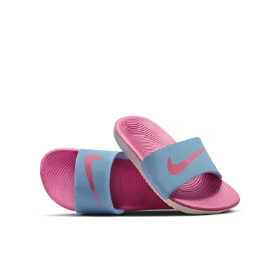 Nike Babies' Kawa Little/big Kids' Slides In Blue