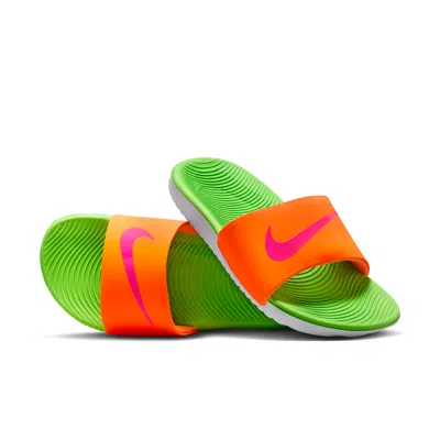 Nike Babies' Kawa Little/big Kids' Slides In Orange