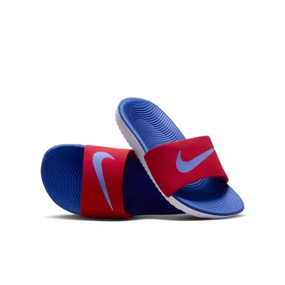 Nike Kawa Little/big Kids' Slides In Blue