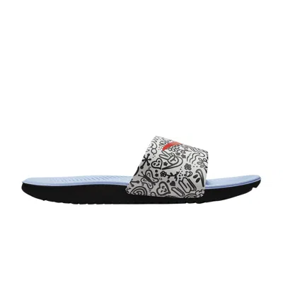 Pre-owned Nike Kawa Se Slide Gs 'doodle' | White | Kid's Size 7