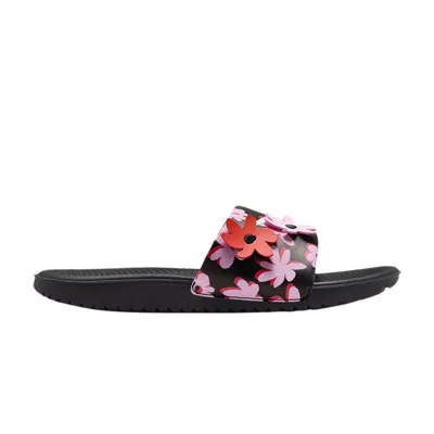 Pre-owned Nike Kawa Se Slide Gs 'floral' | Black | Kid's Size 11