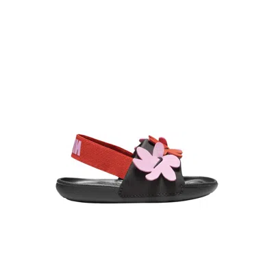 Pre-owned Nike Kawa Se Slide Td 'floral' | Black | Infant Size 7