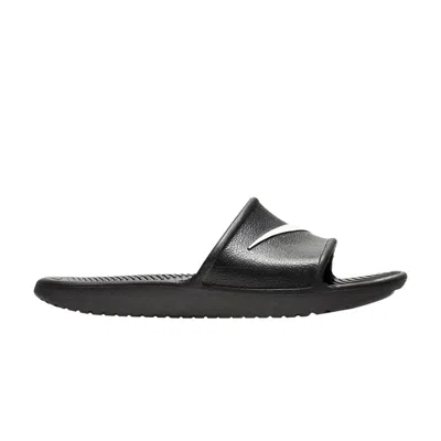 Pre-owned Nike Kawa Slide Gs 'black White' | Kid's Size 11