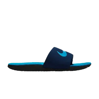 Pre-owned Nike Kawa Slide Gs 'midnight Navy' In Blue