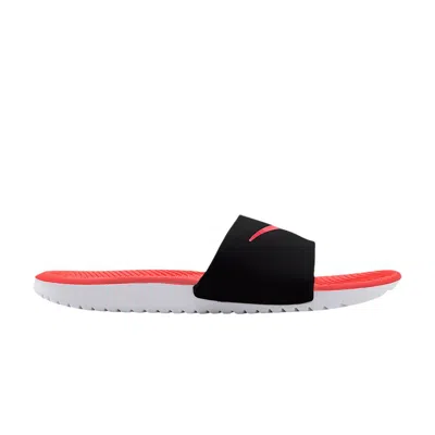 Pre-owned Nike Kawa Slide Gs Ps 'bright Crimson Black' | Red | Kid's Size 12