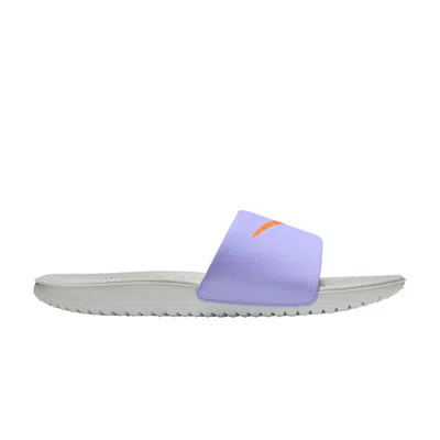 Pre-owned Nike Kawa Slide Gs 'purple Pulse Total Orange' | Kid's Size 7