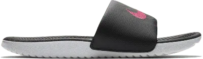 Pre-owned Nike Kawa Slide (women's) Sneakers In Black/vivid Pink