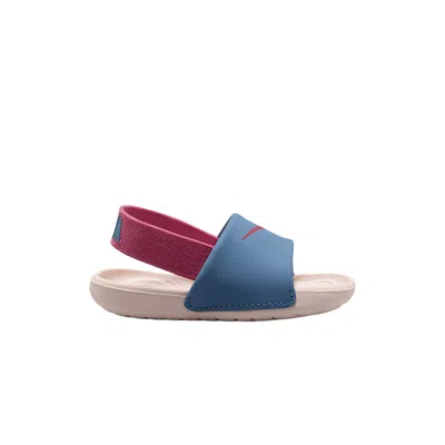 Pre-owned Nike Kawa Slides Td 'work Blue Chalk Peony' | Red | Infant Size 10
