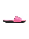 Nike Kawa "sunset Pulse/black/white" Slides In Pink