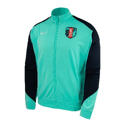 Nike Kc Current  Unisex Nwsl Anthem Jacket In Blue