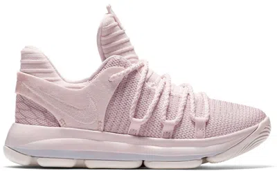 Pre-owned Nike Kd 10 Aunt Pearl Sneakers In Pearl Pink/white/sail