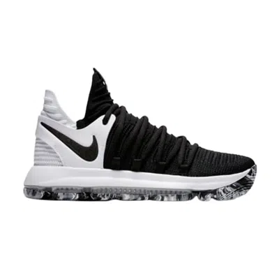 Pre-owned Nike Kd 10 Gs 'black White' | Kid's Size 5.5